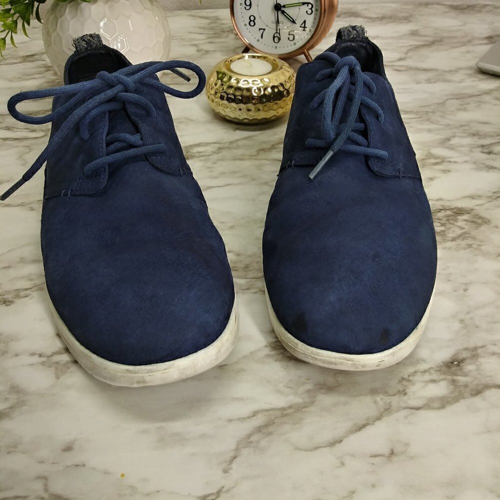 UGG navy suede light weight Oxfords Sneakers sz.10 - Picture 7 of 14